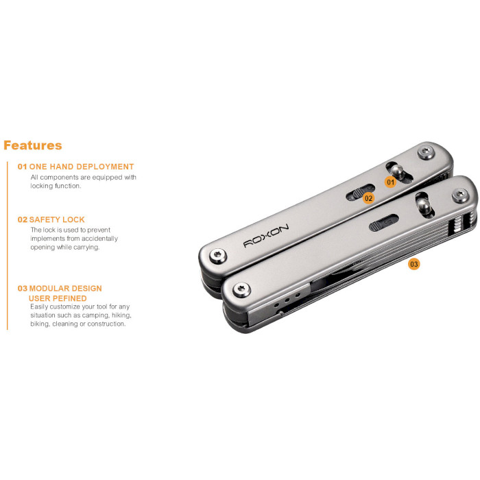 Мультитул ROXON Flex Modular Multi-Tool S804G