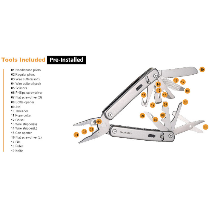 Мультитул ROXON Flex Modular Multi-Tool S804G