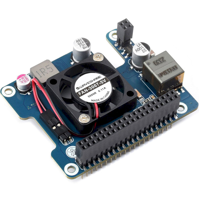 Плата расширения WAVESHARE PoE HAT (F) for Raspberry Pi 5 (WAV-26399)