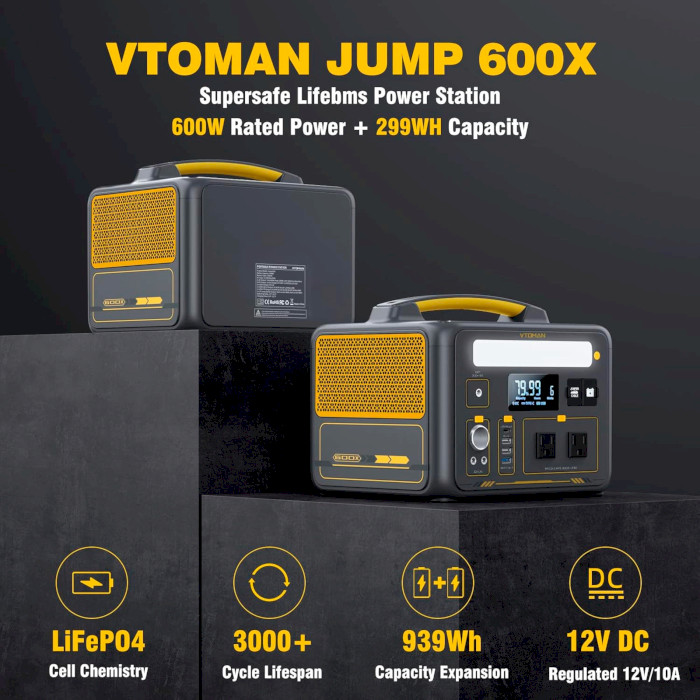 Зарядна станція VTOMAN Jump 600X