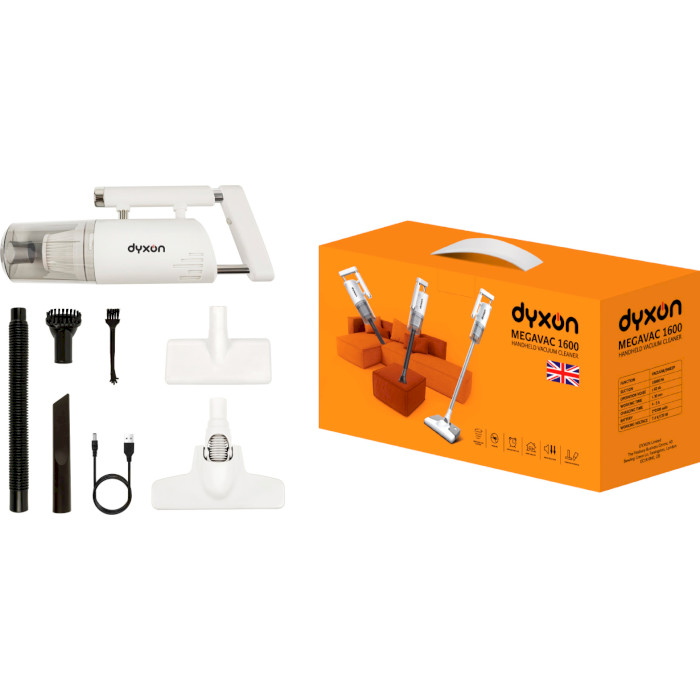 Пилосос DYXON Megavac 1600S Pro Vacuum Cleaner White