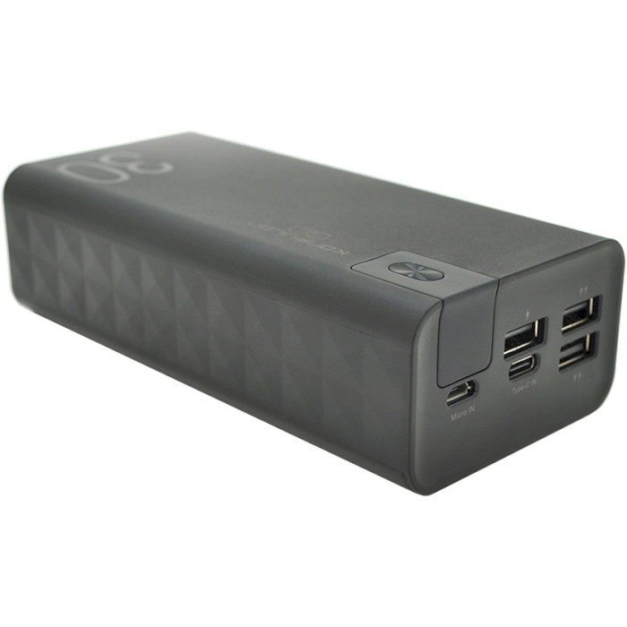 Повербанк KONFULON A19 3xUSB-A 30000mAh Black