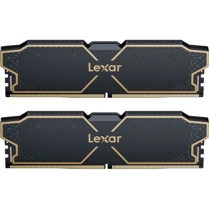 Модуль пам'яті LEXAR Thor Black DDR5 6000MHz 32GB Kit 2x16GB (LD5U16G60C38LG-RGD)