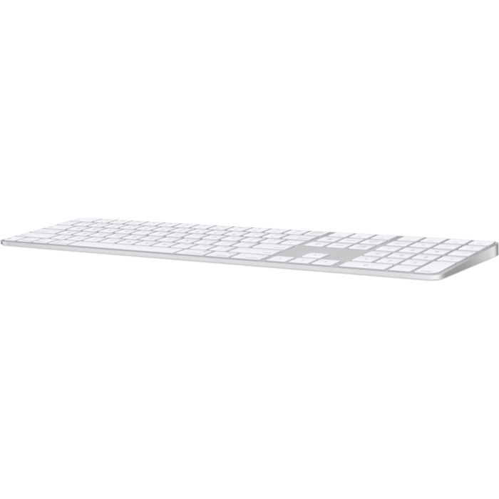 Клавіатура бездротова APPLE A3119 Magic Keyboard with Touch ID and Numeric Keypad White Keys UA (MXK73UA/A)