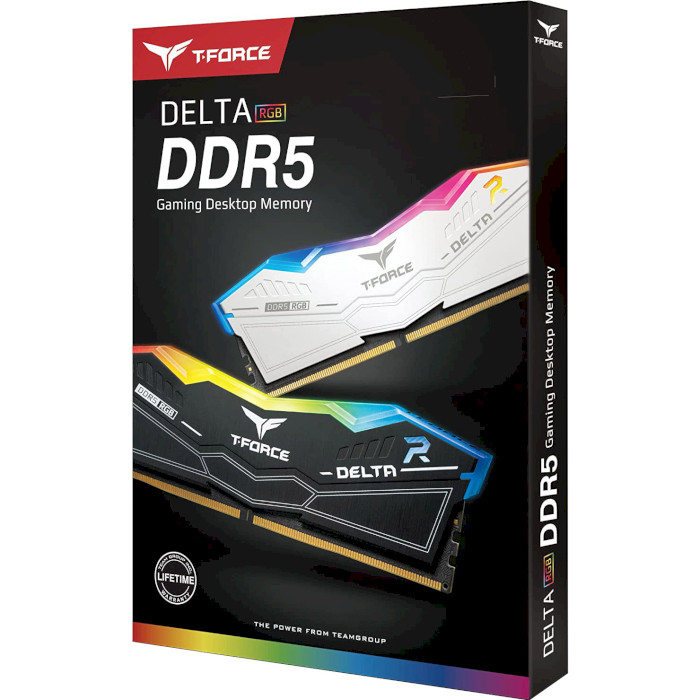 Модуль памяти TEAM T-Force Delta RGB Black DDR5 7200MHz 32GB Kit 2x16GB (FF3D532G7200HC34ADC01)