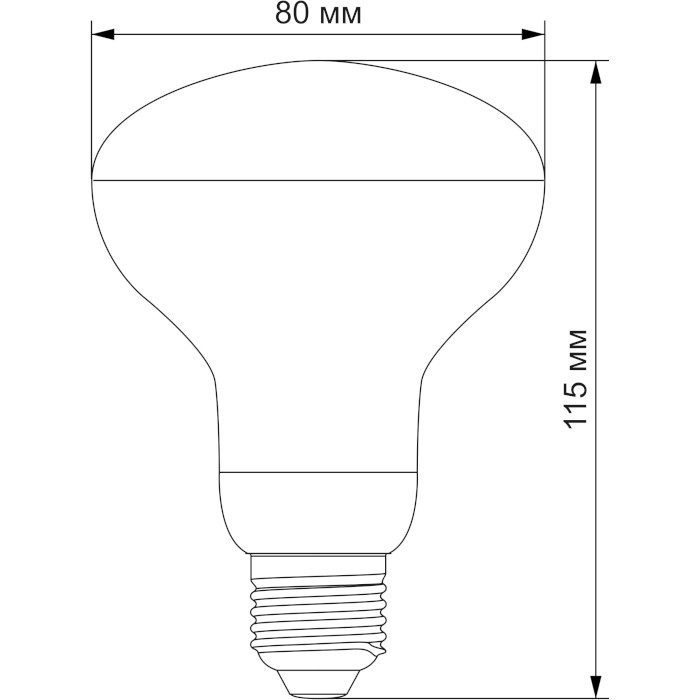 Фітолампа LED VIDEX Filament R80 E27 9W 1200K 220V (VL-R80FF-09271)