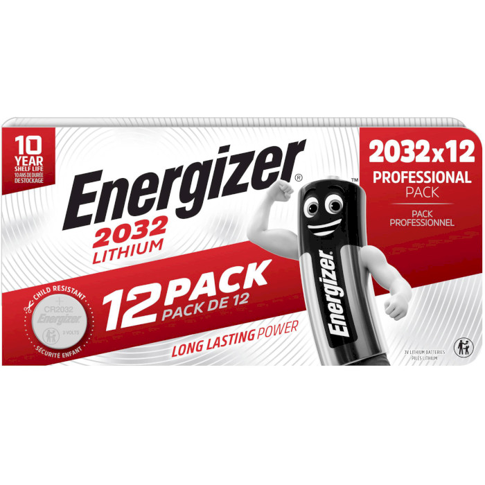 Батарейка ENERGIZER Lithium CR2032 12шт/уп (E303693100)