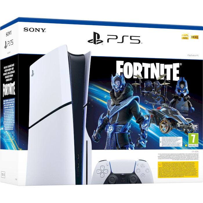 Ігрова приставка SONY PlayStation 5 Slim Blu-Ray Edition Fortnite Cobalt Star Bundle 1TB (1000045165)