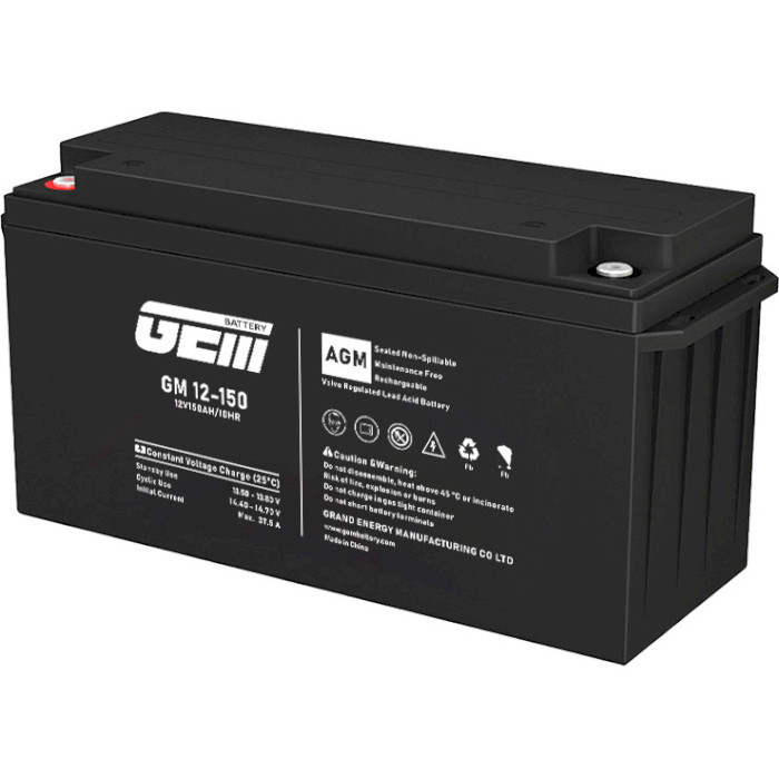 Акумуляторна батарея GEM BATTERY GM 12-150 (12В, 150Агод)