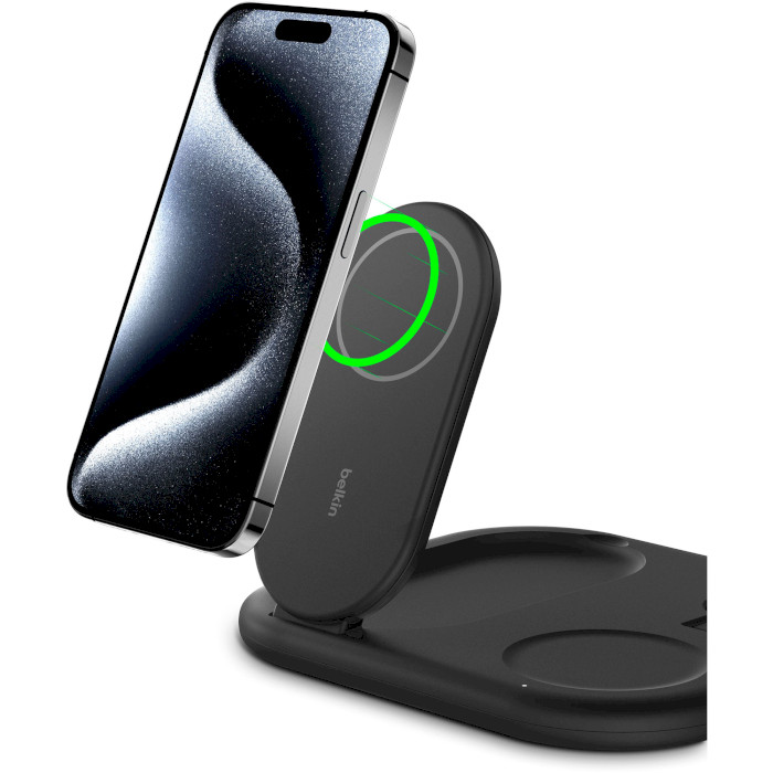 Бездротовий зарядний пристрій BELKIN Boost Up Charge 15W Magnetic Foldable Charger Black (WIZ029VFBK)