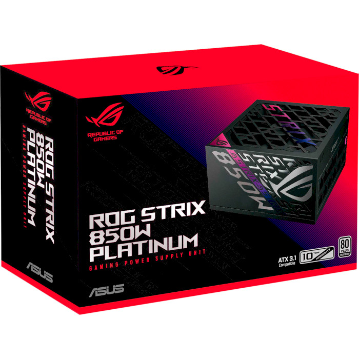 Блок живлення 850W ASUS ROG Strix 850W Platinum (90YE00W2-B0NA00)