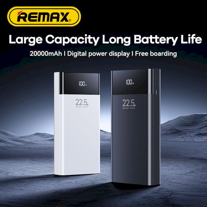 Повербанк REMAX Reciuy RPP-672 PD20W QC22.5W 20000mAh Black