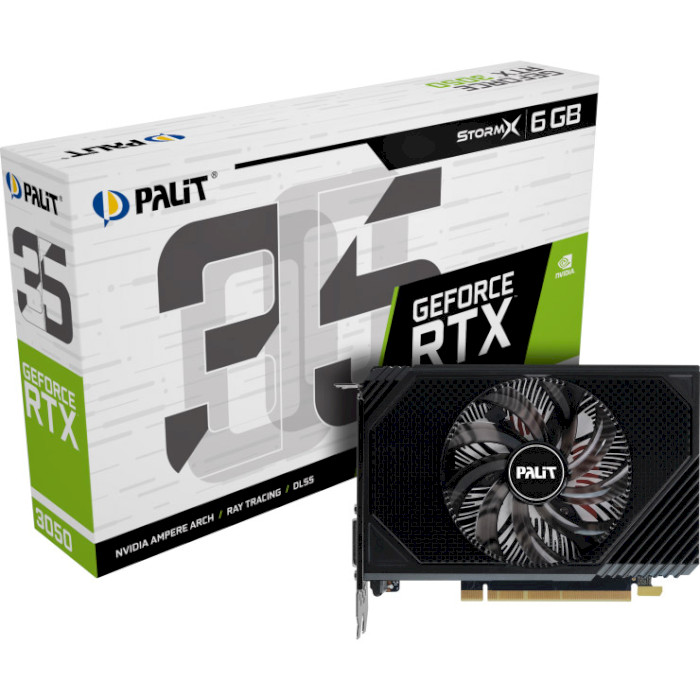 Відеокарта PALIT GeForce RTX 3050 StormX 6GB (NE63050018JE-1072F)