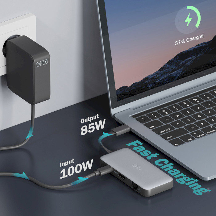 Порт-реплікатор DIGITUS USB-C 7-Port Docking Station (DA-70914)