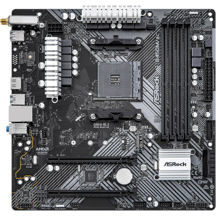 Материнська плата ASROCK B450M/ac R2.0