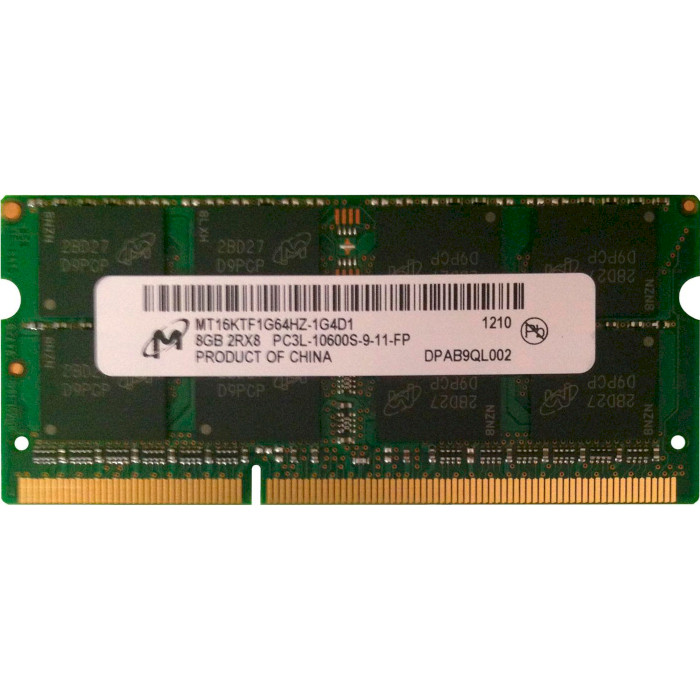 Модуль пам'яті MICRON SO-DIMM DDR3 1333MHz 8GB (MT16KTF1G64HZ-1G4D1)