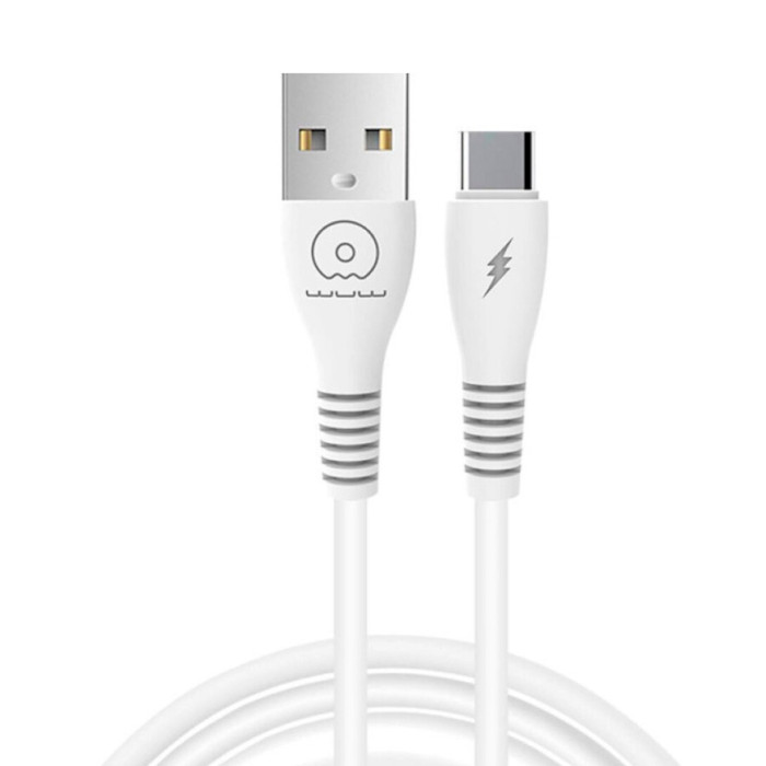 Кабель WUW X195 USB-A to Type-C 2,4A 1м White