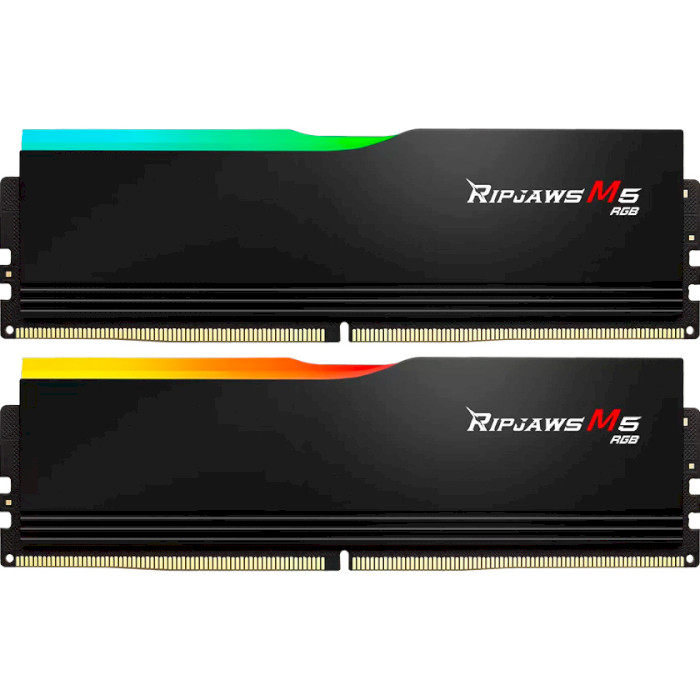 Модуль пам'яті G.SKILL Ripjaws M5 RGB Black DDR5 6000MHz 32GB Kit 2x16GB (F5-6000J3636F16GX2-RM5RK)