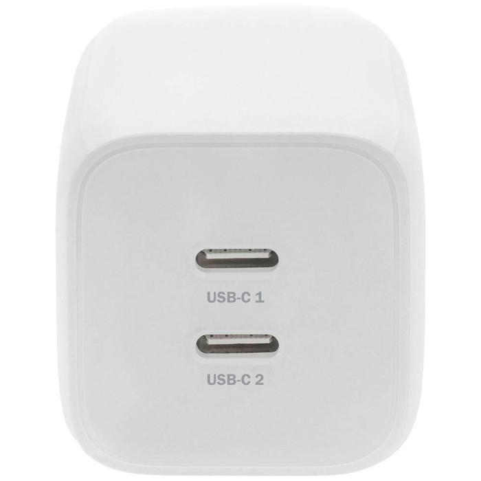 Зарядний пристрій DIGITUS 2xUSB-C, 65W, GaN Charger White (DA-10063)