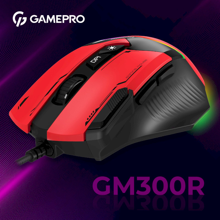 Миша ігрова GAMEPRO GM300 Red/Black