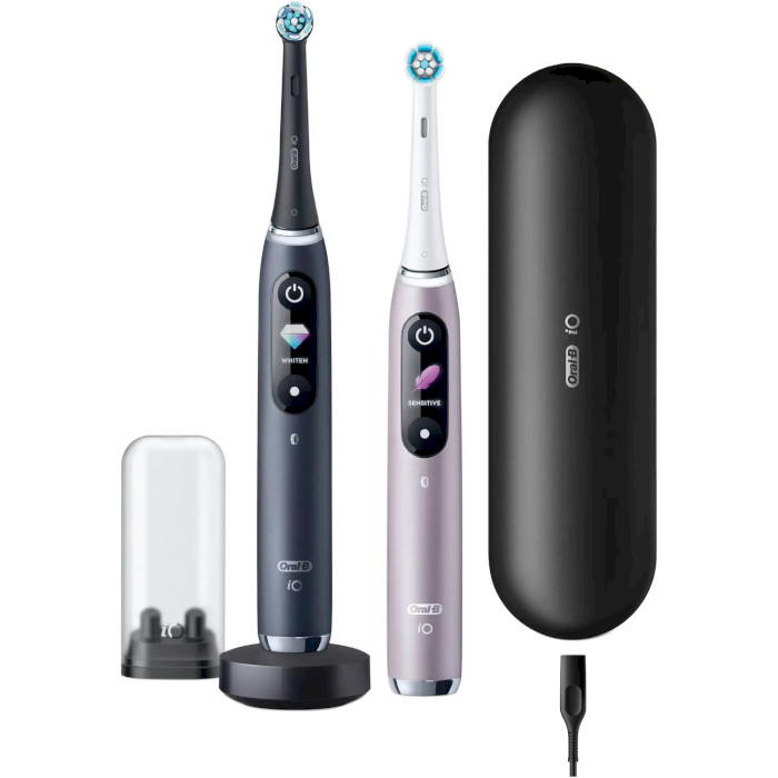 Набір електричних зубних щіток BRAUN ORAL-B iO Series 9 iOM9d.2J2.2AD Black Onyx/Rose Quartz