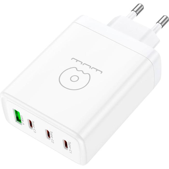 Зарядное устройство WUW C158 1xUSB-A, 3xUSB-C, PD20W, QC3.0, 100W White