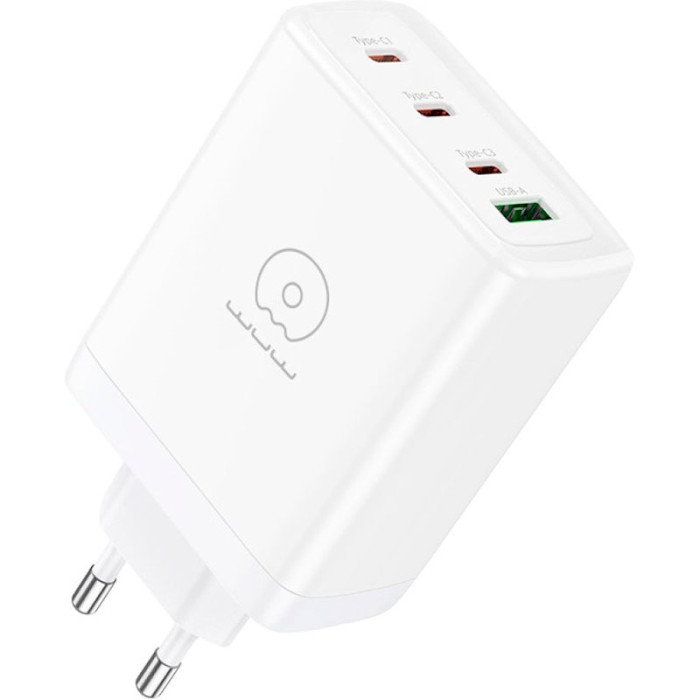 Зарядное устройство WUW C158 1xUSB-A, 3xUSB-C, PD20W, QC3.0, 100W White