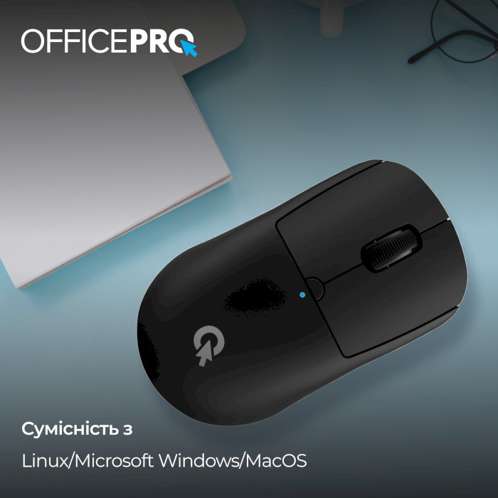 Мышь OFFICEPRO M307B Silent Click Wireless Black