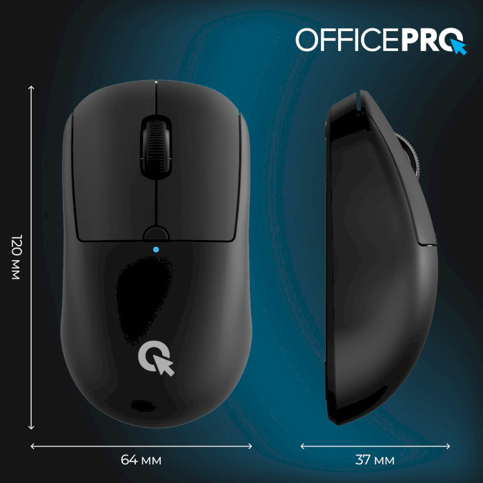 Мышь OFFICEPRO M307B Silent Click Wireless Black