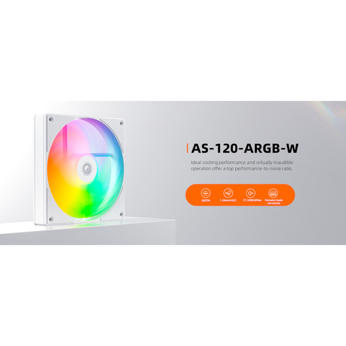 Вентилятор ID-COOLING AS-120-ARGB-W White