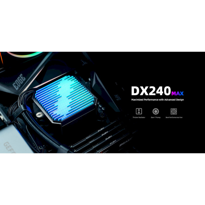 Система водяного охолодження ID-COOLING DX240 Max Black