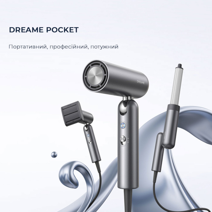 Фен DREAME Pocket Hair Dryer Gray (AHD51)