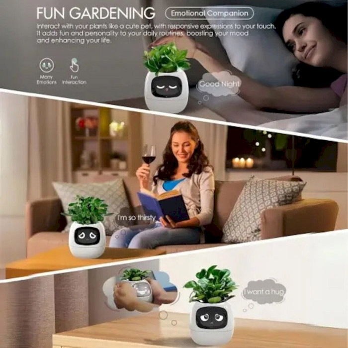 Умный горшок для растений IVY Smart Planter Tuya AI Green