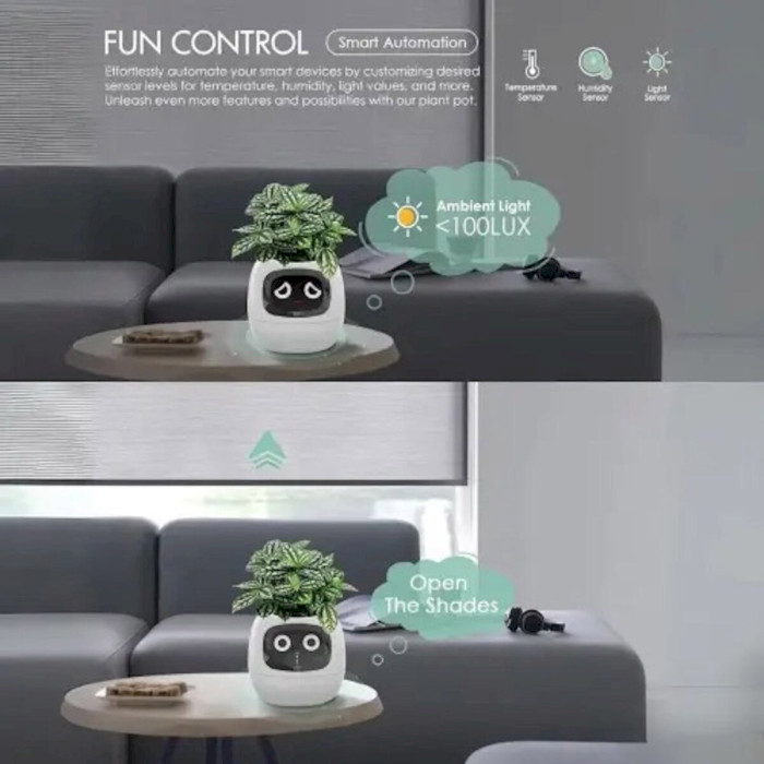 Умный горшок для растений IVY Smart Planter Tuya AI Green