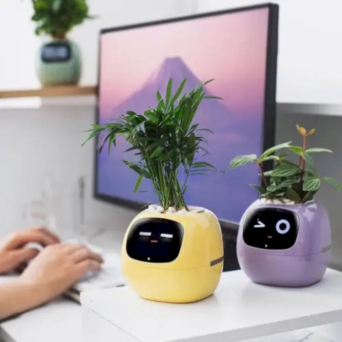 Умный горшок для растений IVY Smart Planter Tuya AI Pink