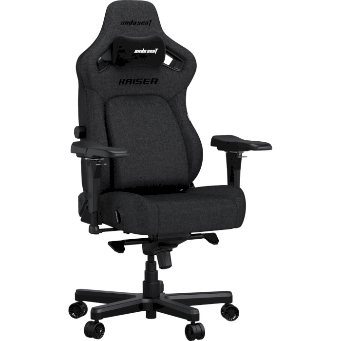 Кресло геймерское ANDA SEAT Kaiser 4 Fabric Size XL Dark Gray