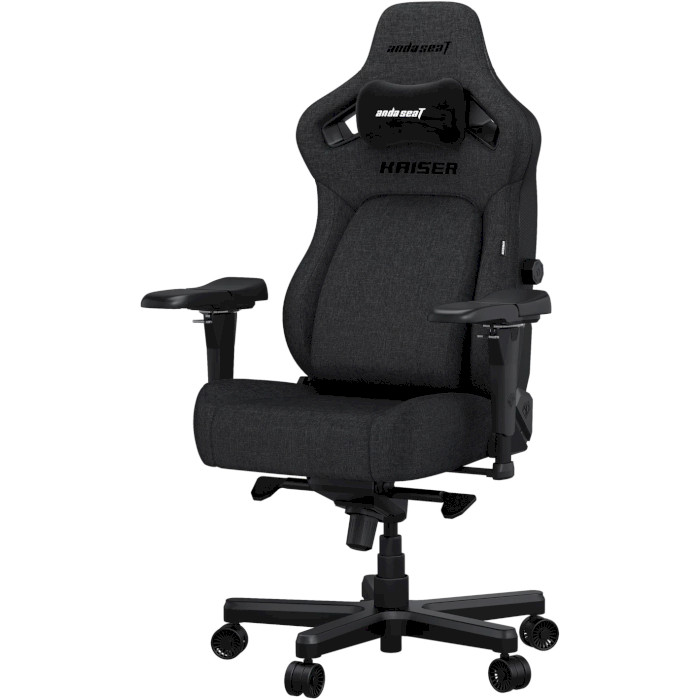 Кресло геймерское ANDA SEAT Kaiser 4 Fabric Size XL Dark Gray