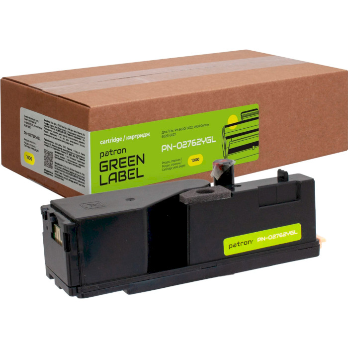 Тонер-картридж PATRON Green Label совместимый с Xerox 106R02762 Yellow (PN-02762YGL)