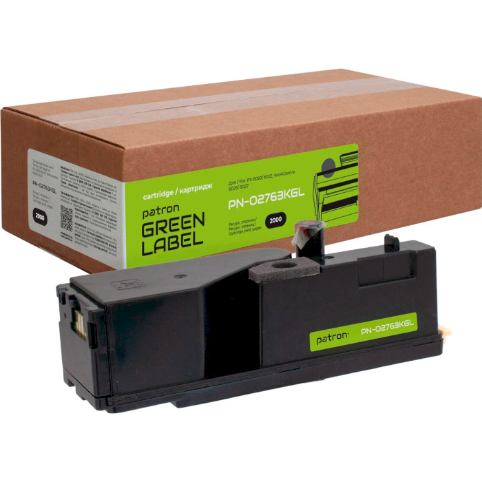 Тонер-картридж PATRON Green Label сумісний з Xerox 106R02763 Black (PN-02763KGL)