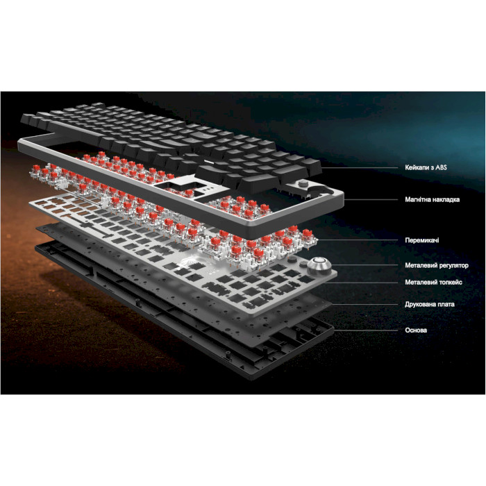 Клавіатура MSI Forge GK310 Red Switch UA (OS1-8ZA8009-000)