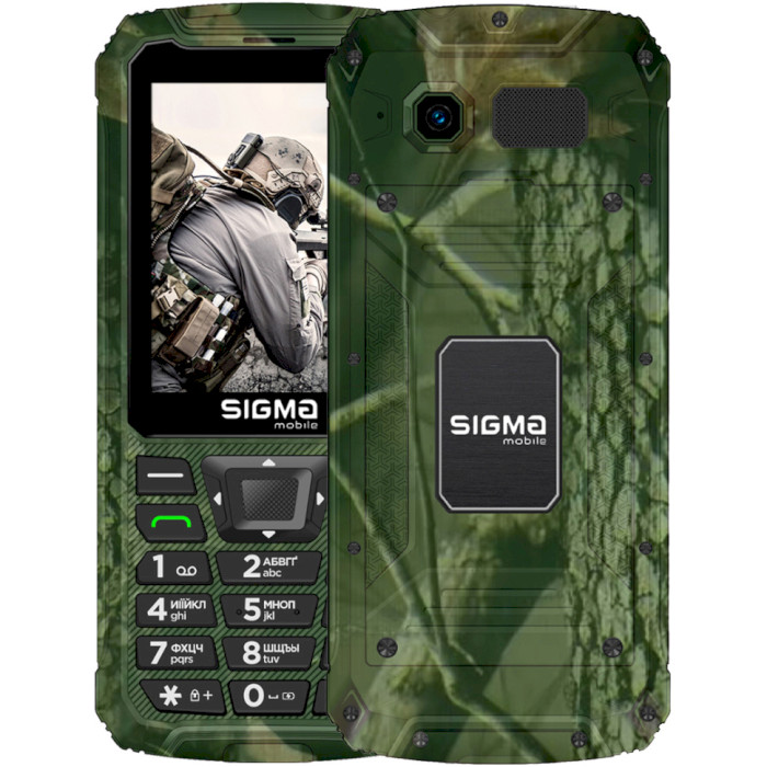 Мобільний телефон SIGMA MOBILE X-treme PR68 Type-C Khaki (4827798122426)