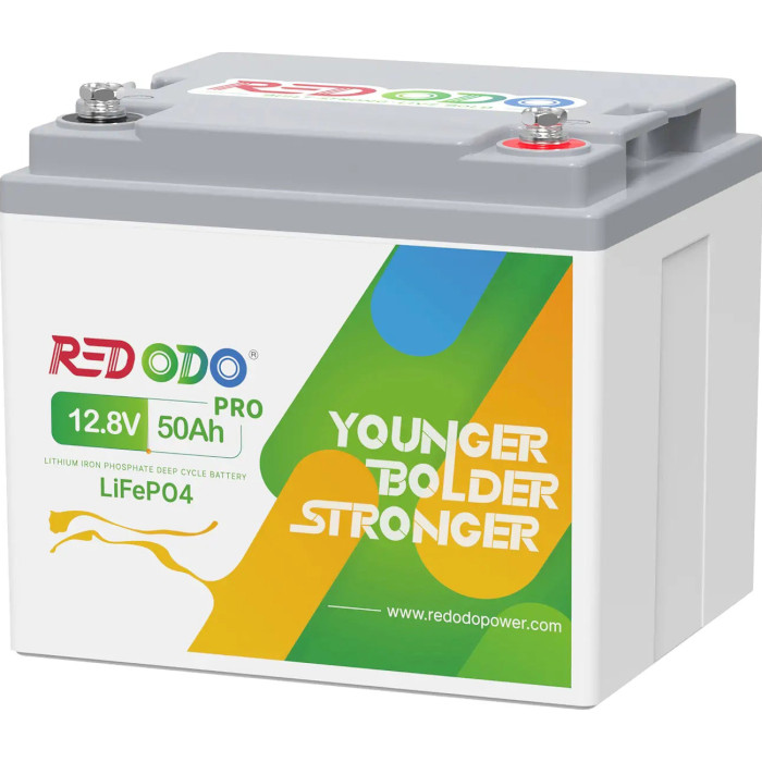 Акумуляторна батарея REDODO LiFePO4 12V 50Ah Pro (12.8В, 50Агод, 4S4P/BMS)