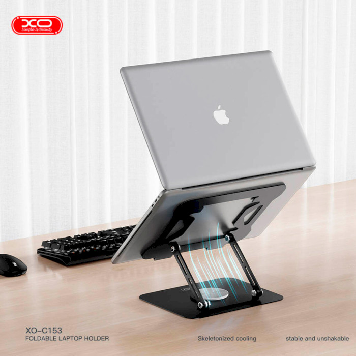 Підставка для ноутбука XO C153 Foldable Laptop Holder Black