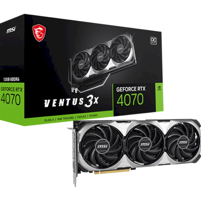 Видеокарта MSI GeForce RTX 4070 Ventus 3X E1 12G OC