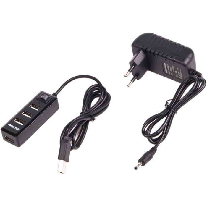 USB-хаб MAXXTER 4-port USB2.0 Type A (HU2A-4P-AC-03)