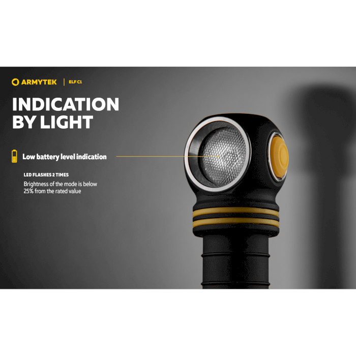 Фонарь мультифункциональный ARMYTEK Elf C1 USB-C Warm Light (F05003W)