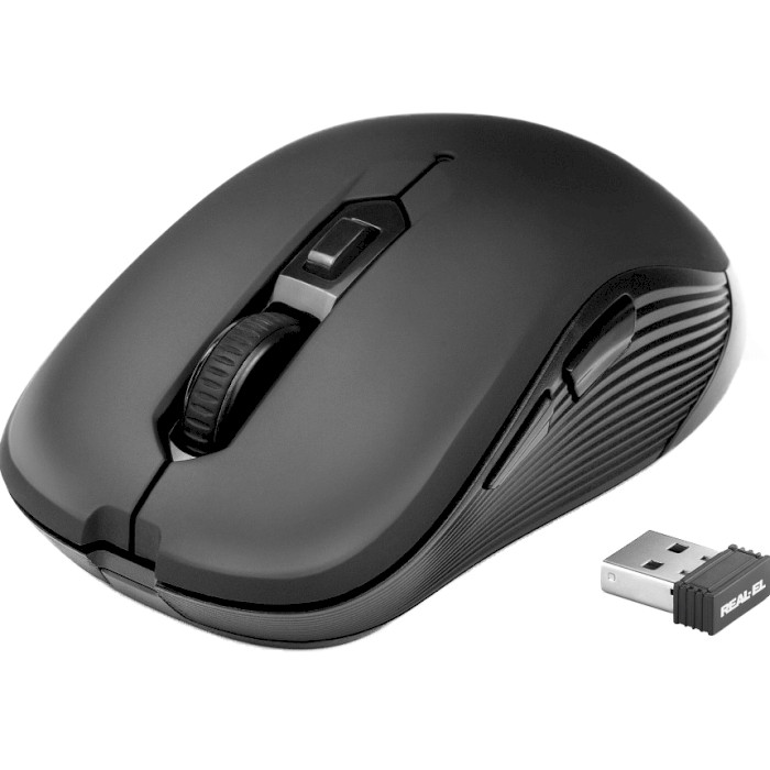 Миша REAL-EL RM-331 Wireless Black (EL123200044)