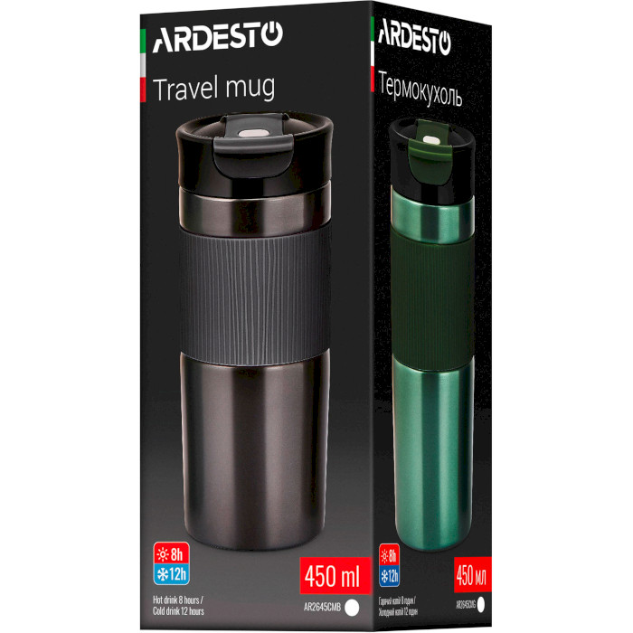 Термокружка ARDESTO Comfort 0.45л Black (AR2645CMB)