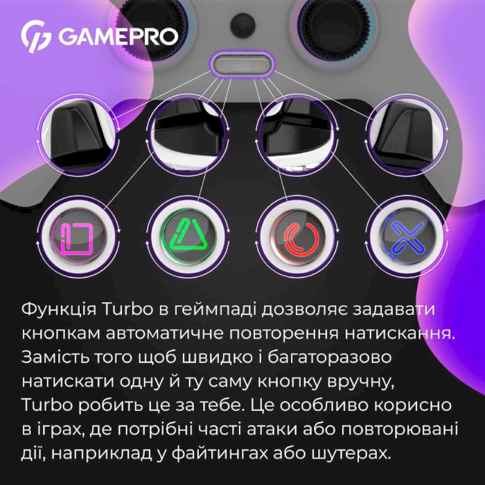 Геймпад GAMEPRO GPS13W White