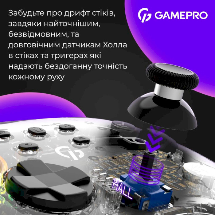 Геймпад GAMEPRO GPX13T Transparent